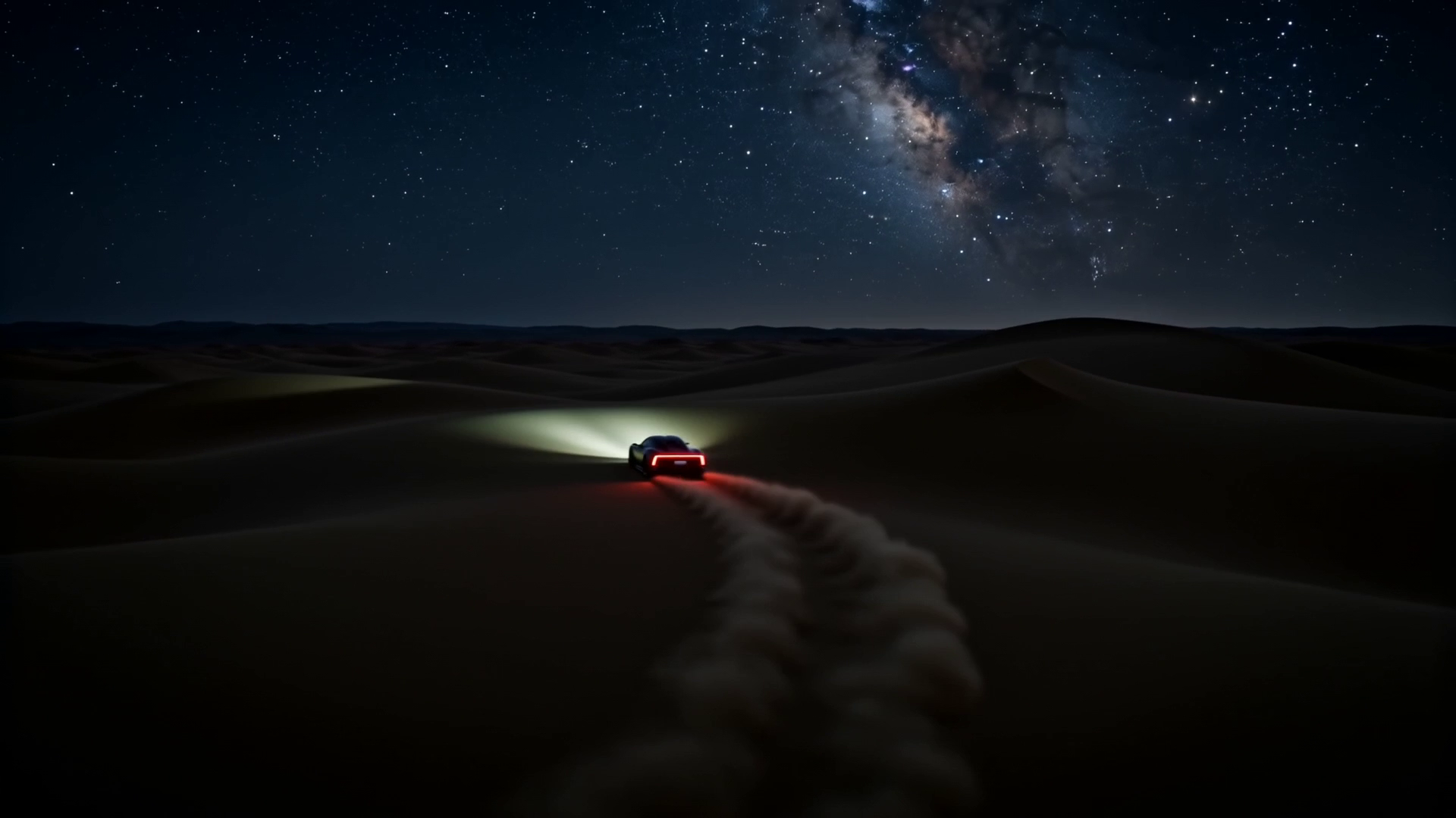 VANTA Nightfall in the dunes at night